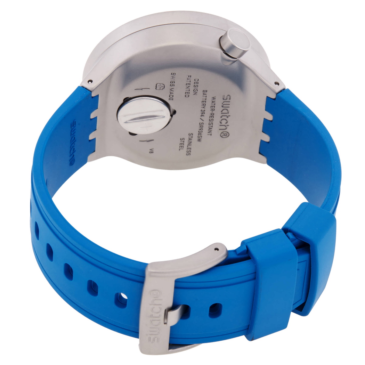 Swatch Blue In The Works Quartz Blue Dial Watch SB07S115