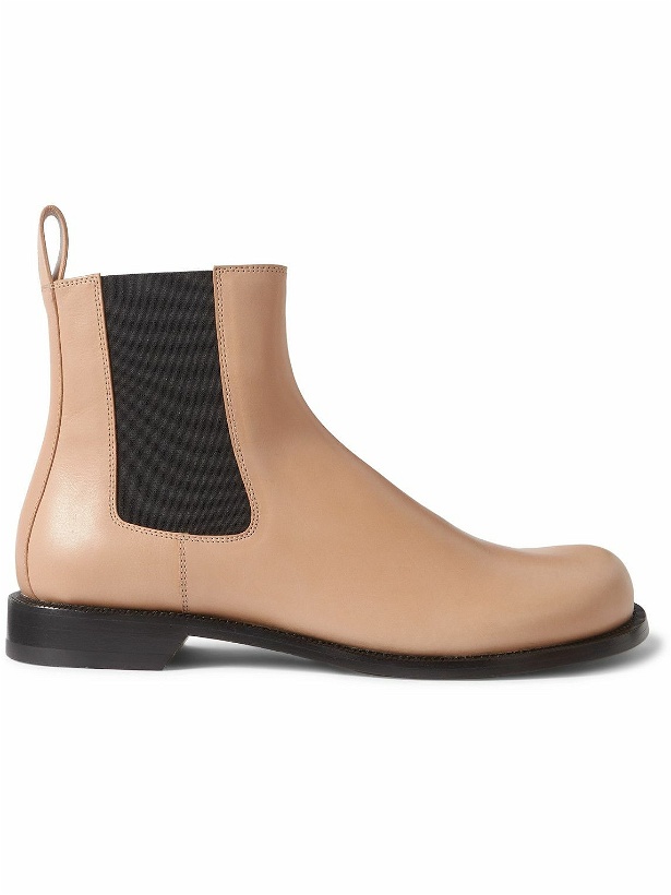 Photo: LOEWE - Campo Leather Chelsea Boots - Brown
