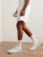 ON - Roger Federer The Roger Centre Court Perforated Vegan Leather and Mesh Tennis Sneakers - White