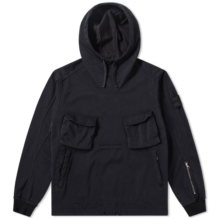 Photo: Stone Island Shadow Project Garment Dyed Duel Jersey Knit Smock
