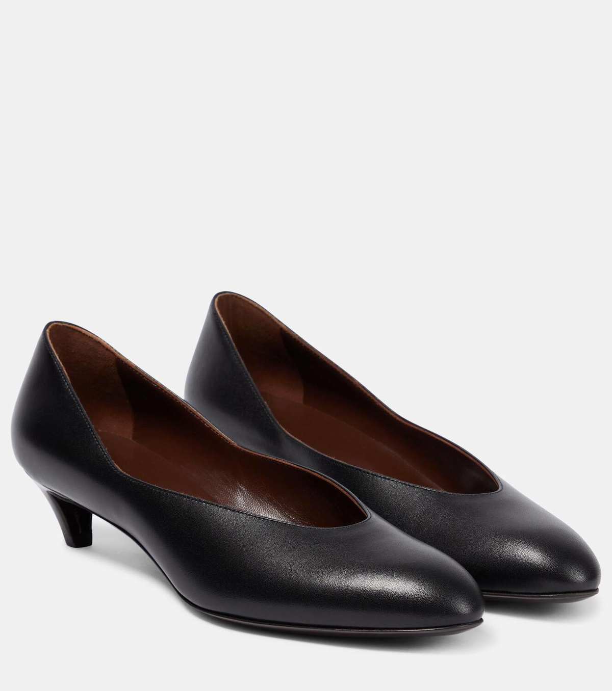 The Row Almond Pump in Black | FWRD