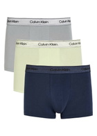 Calvin Klein Icon Metallic Stretch-cotton Trunks set of Three Multicoloured