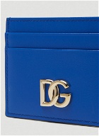 Logo Plaque Card Holder in Blue