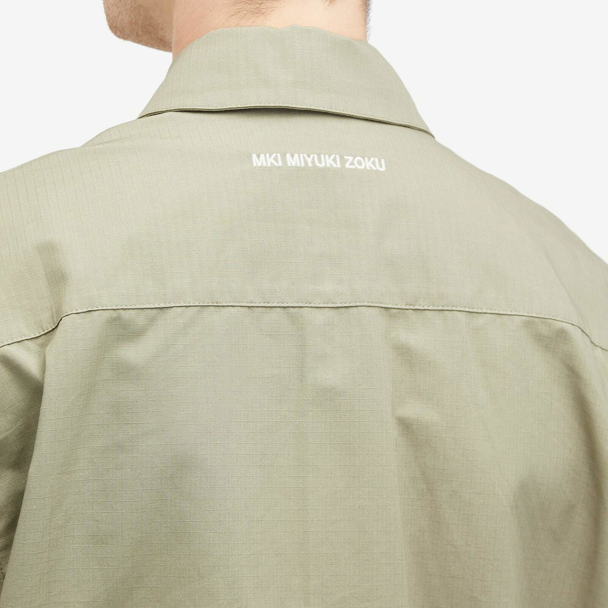 MKI Men's Ripstop Cargo Jacket in Sage Green MKI Miyuki-Zoku