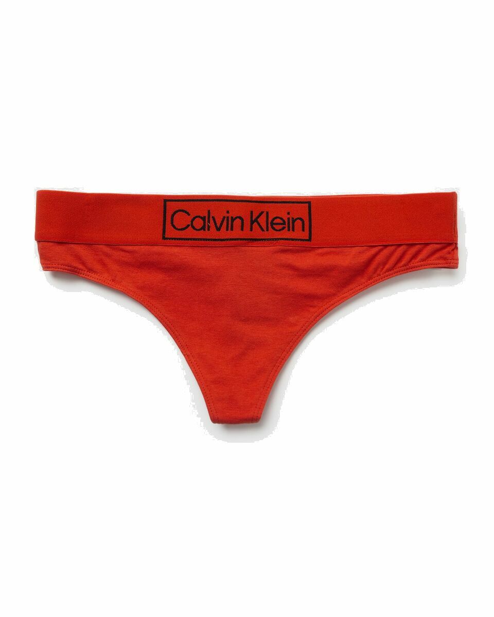 Calvin Klein Underwear Wmns Thong Green - Womens - Panties Calvin