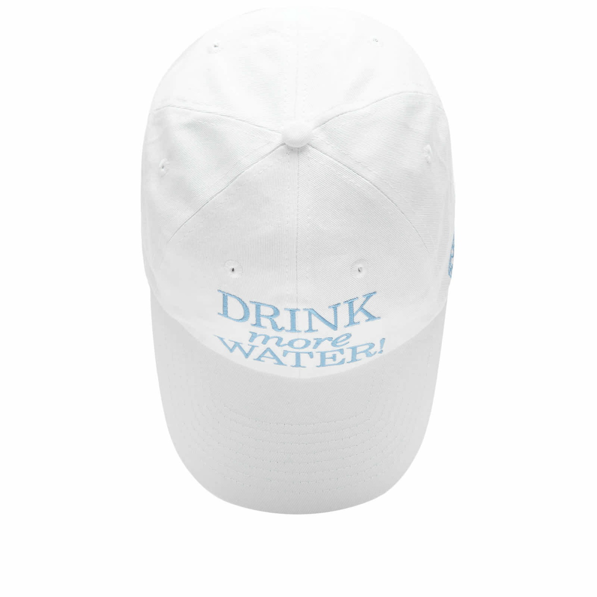 キャップ SPORTY & RICH NEW DRINK WATER HAT WHITE Sporty & Rich Men's New Drink Water Cap in White/Atlantic
