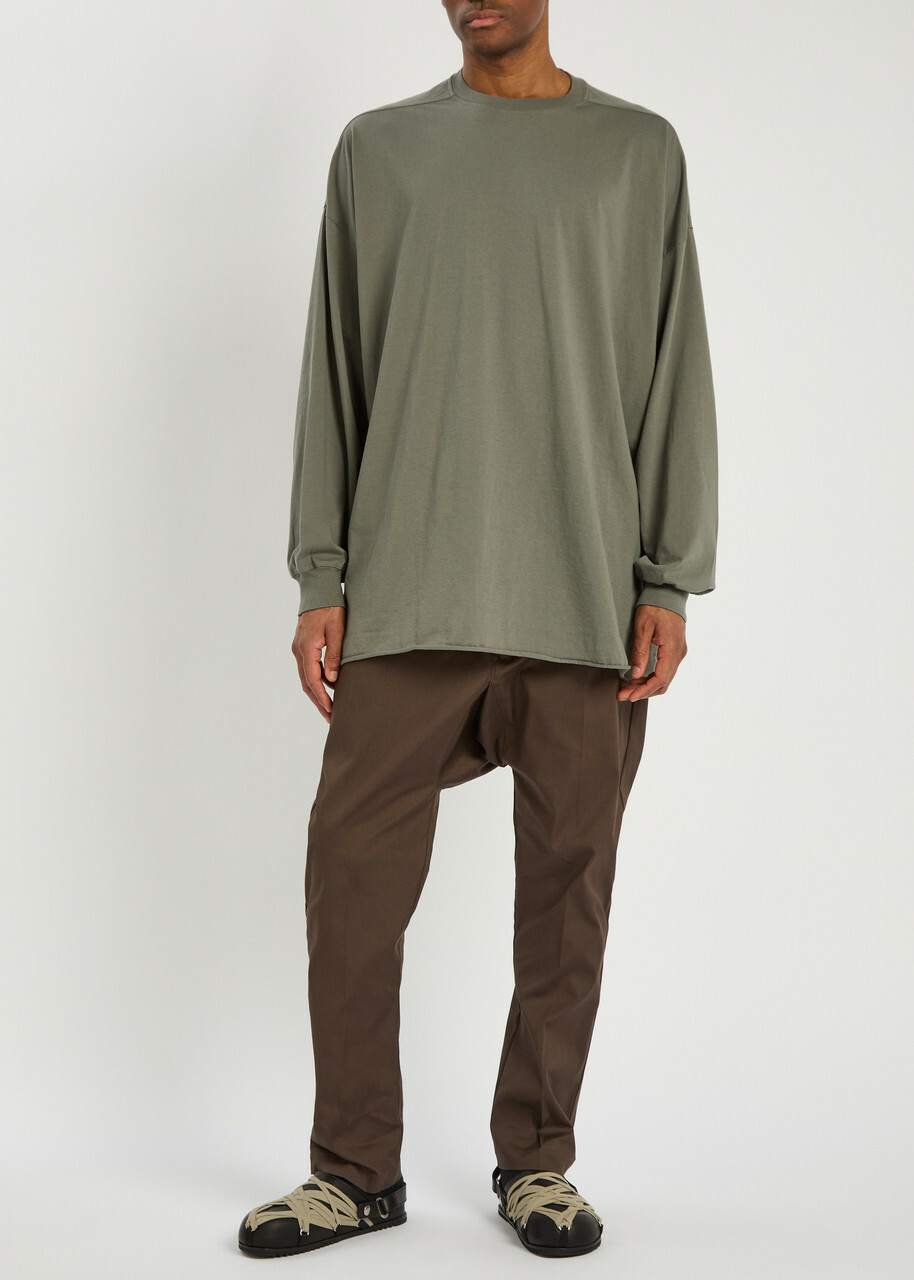 Rick Owens Tommy Cotton T-shirt - Dark Brown - One Size