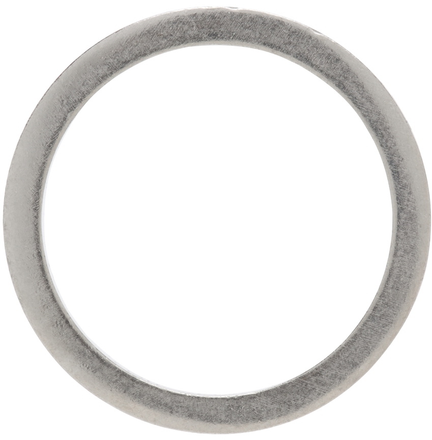 Maison Margiela Silver Slim Numbers Ring Maison Margiela