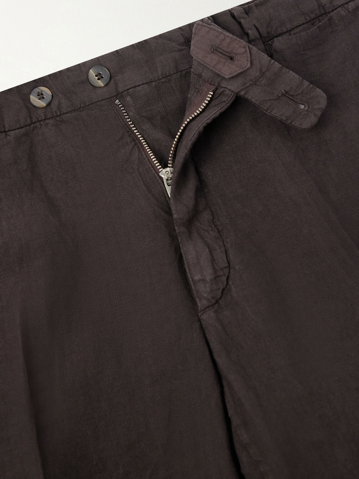 Boglioli - Straight-Leg Linen Suit Trousers - Brown