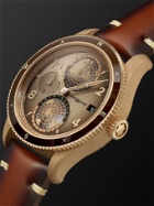 MONTBLANC - 1858 Geosphere Limited Edition Automatic 42mm Bronze and Leather Watch, Ref. No. 128504