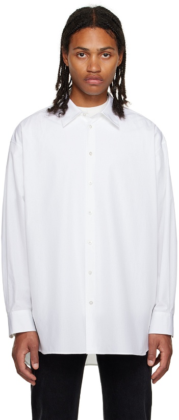 Photo: The Row White Lukre Shirt