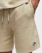 Bstn Brand Summer Knit Short Beige - Mens - Casual Shorts