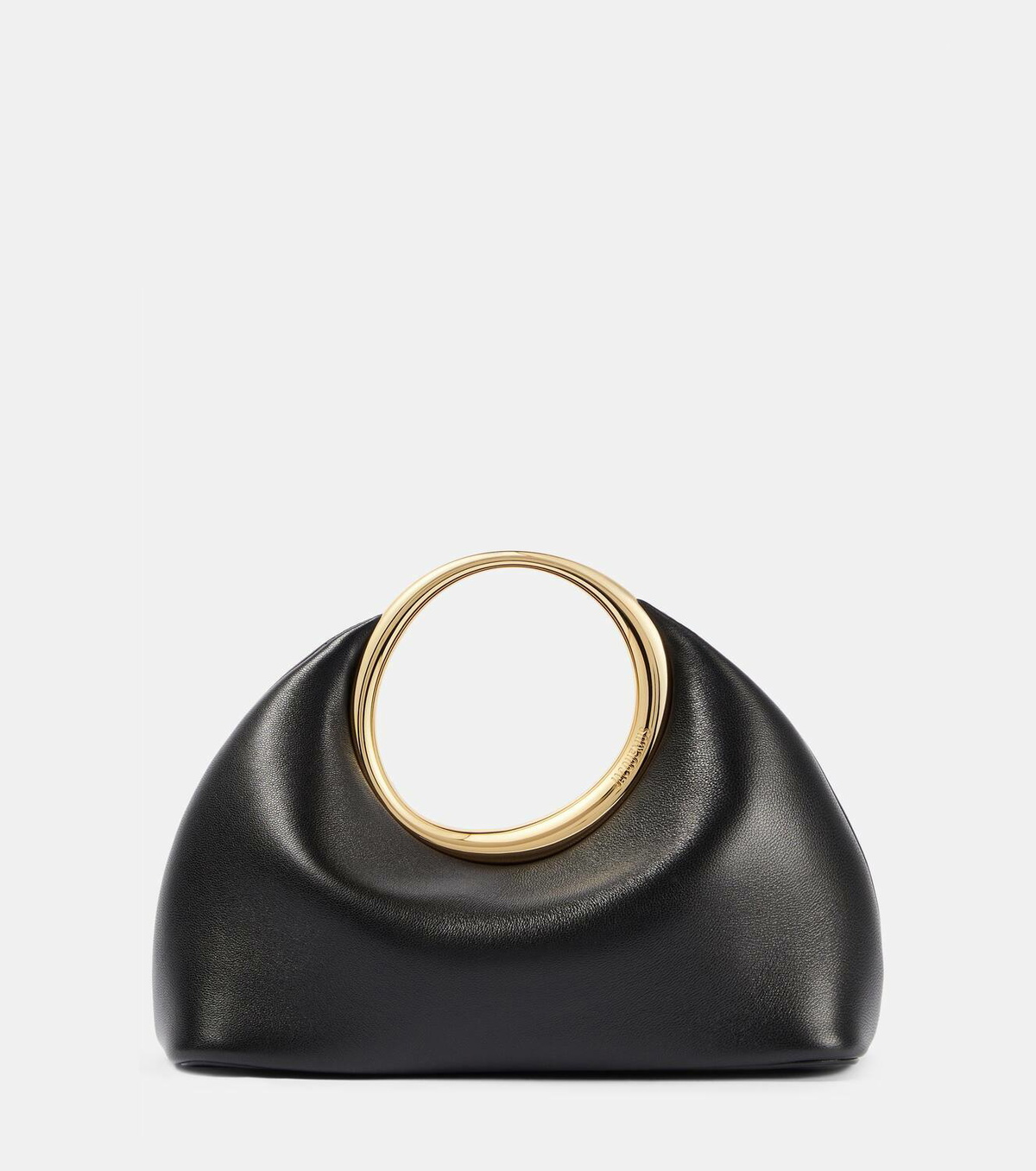 Jacquemus Le Petit Tourni Leather Bucket Bag | Black | FARFETCH