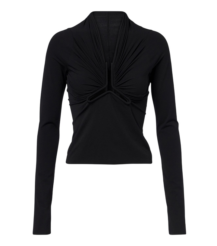 Photo: Rick Owens Allanah gathered jersey top