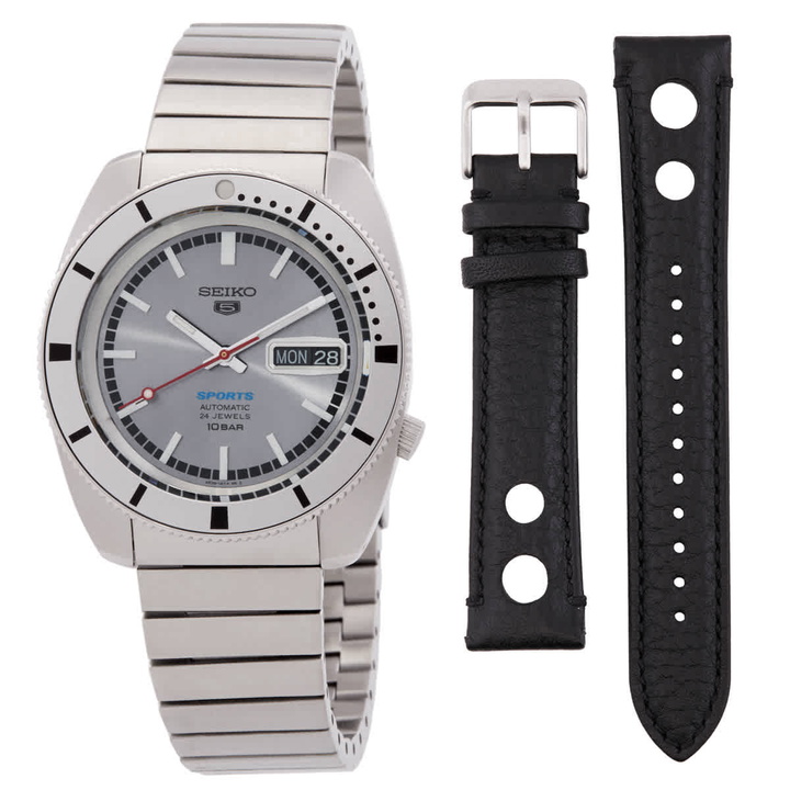Photo: Seiko Limited Edition 5 Sports Automatic Silver Dial Watch SRPL03K1