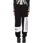 Givenchy Black and White Logo Jogging Lounge Pants