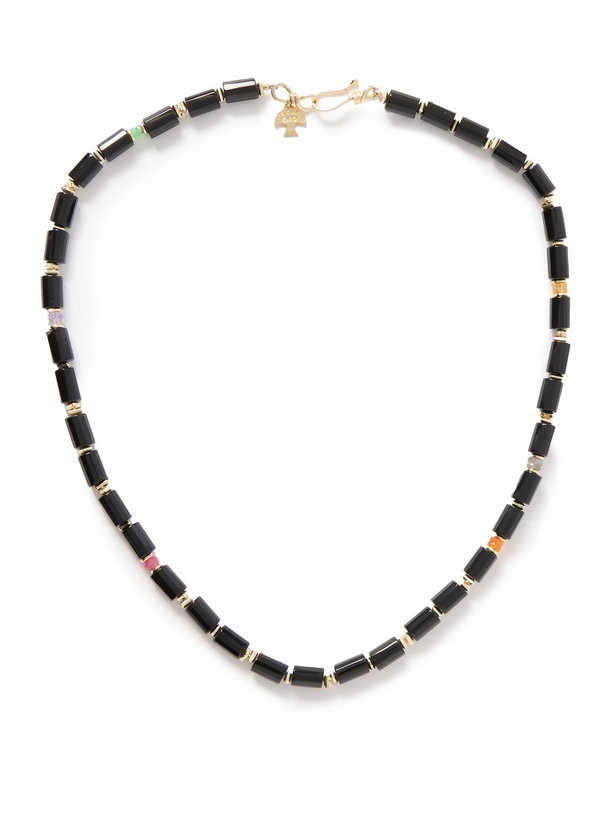 Photo: Peyote Bird - Utica 14-Karat Gold-Plated Multi-Stone Beaded Necklace
