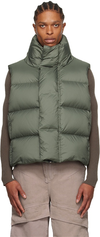 Photo: Entire Studios Green Quilted Down Vest
