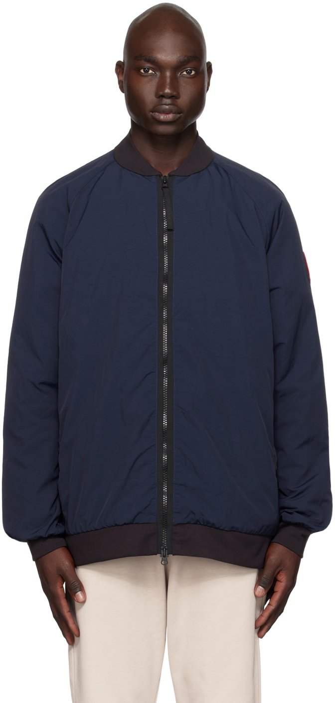 Canada Goose Navy Faber Bomber Jacket Canada Goose