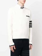 THOM BROWNE - Crew Neck Sweater With Logo