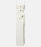 Christopher Esber Mineral Stone cutout jersey maxi dress