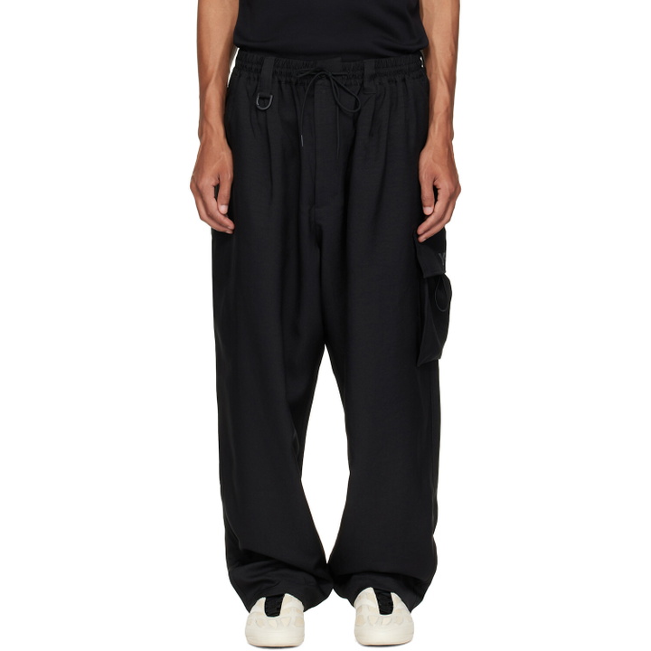 Photo: Y-3 Black Sport Uniform Cargo Pants