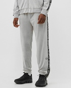 Sergio Tacchini Logo Velour Track Pant Grey - Mens - Track Pants