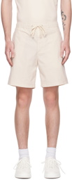 BOSS Off-White Regular-Fit Shorts