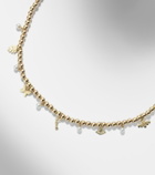 Sydney Evan 14kt gold beaded pendant necklace with pearls