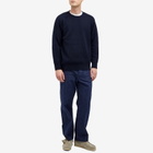 Jamieson's of Shetland Men's Crew Knit in Dark Navy