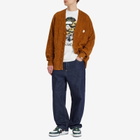 A Bathing Ape Men's Solid Camo Jacquard One Point Cardigan in Beige