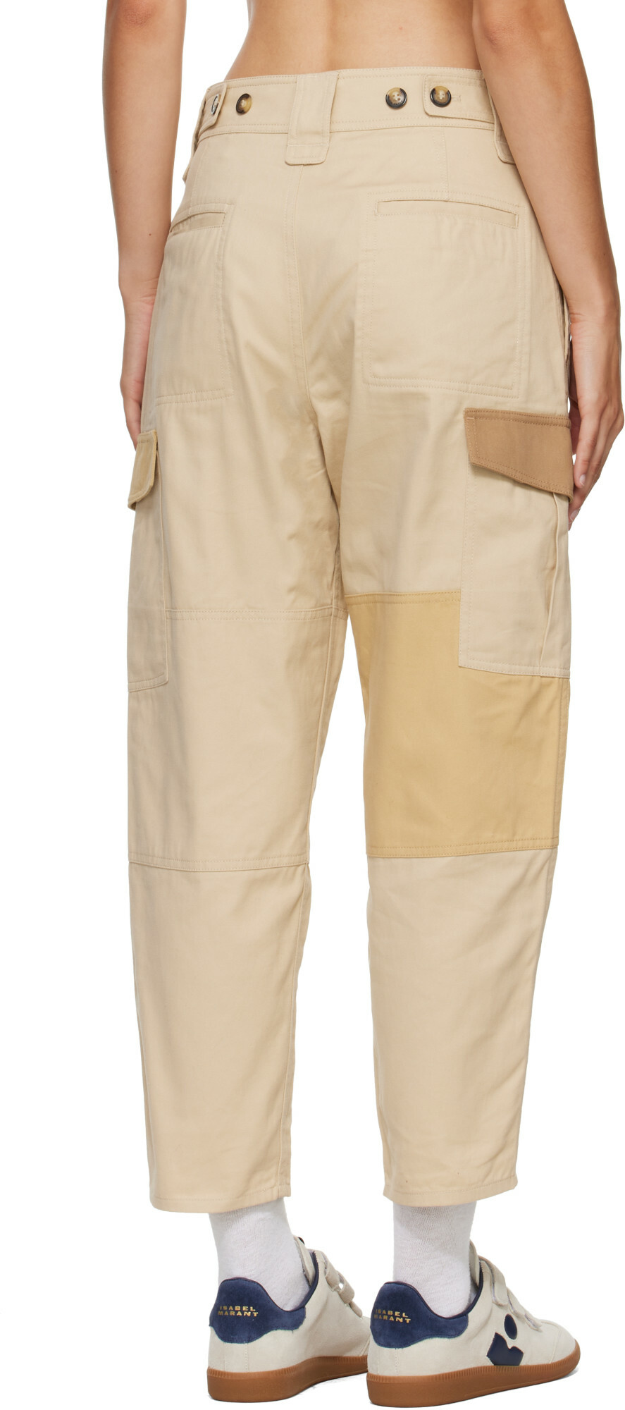 Isabel Marant Etoile Beige Renzae Cargo Pants