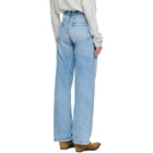 Maison Margiela Blue Contrasted Pockets Straighte Jeans