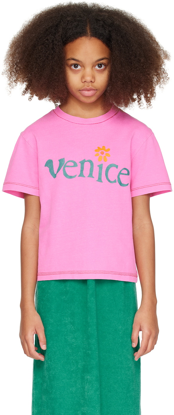 ERL Kids Pink 'Venice' T-Shirt ERL