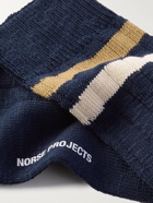 NORSE PROJECTS - Bjarki Striped Ribbed Cotton Socks