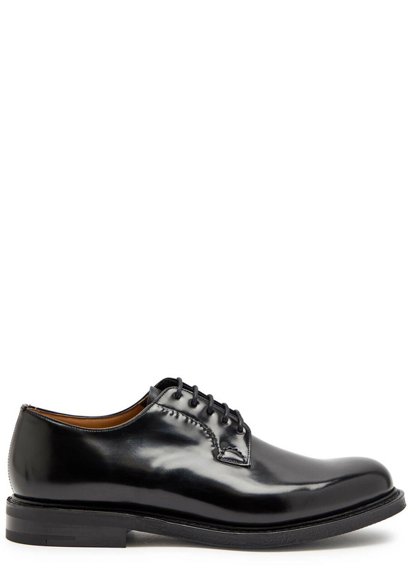 Photo: Church's Shannon 2.0 Glossed Leather Derby Shoes Black