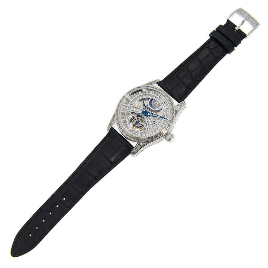Chopard L.U.C Quattro Tourbillon Hand Wind Diamond Silver Dial Mens Watch 171921-1001