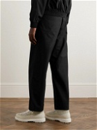 Adish - Straight-Leg Logo-Appliquéd Cotton-Blend Ripstop Trousers - Black