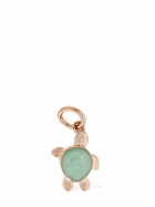 DODO 18kt Rose Gold Enamel Sea Turtle Charm