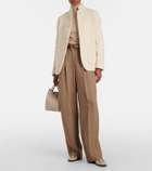 Loro Piana Bale Small leather bucket bag