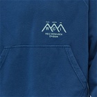 Reese Cooper Men's Mountain Logo Hooded Sweat in Royal Blue