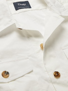 DRAKE'S - Cotton-Ripstop Overshirt - White