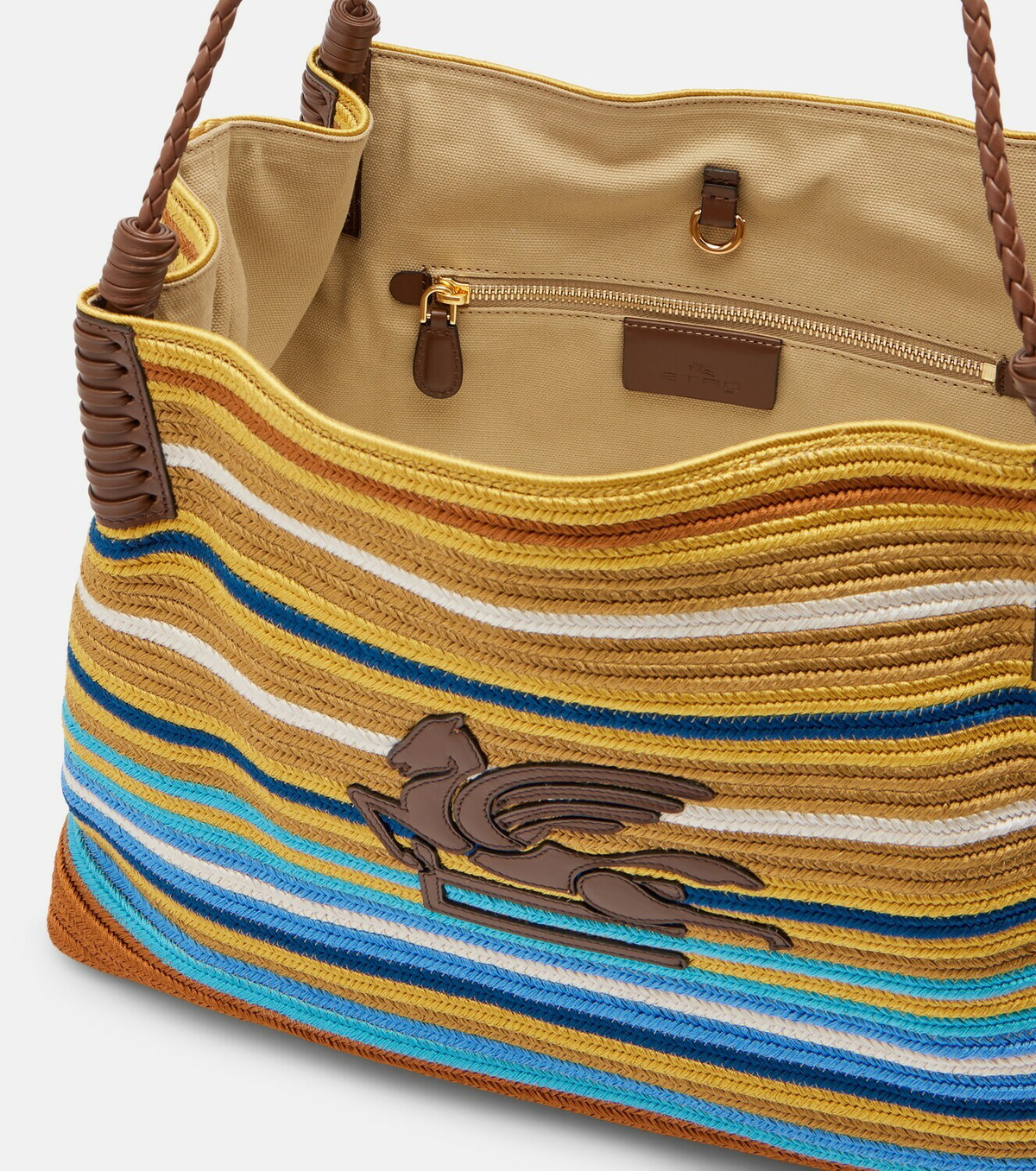 Etro Libra Medium striped tote bag