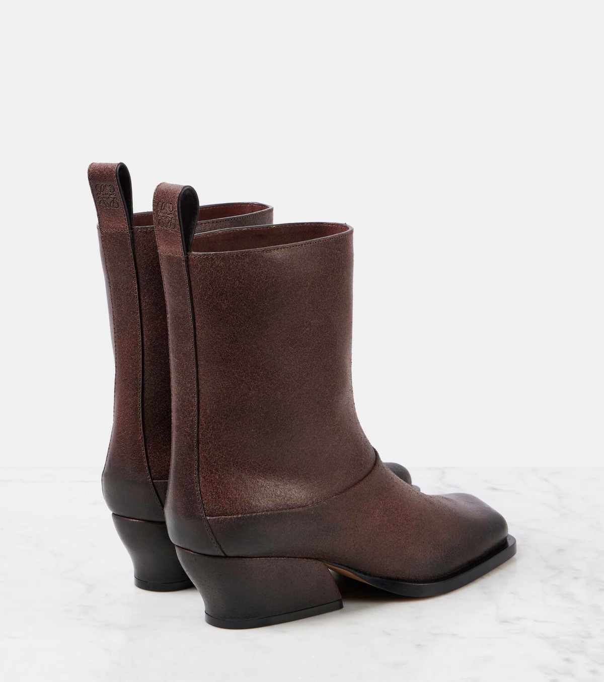 Loewe Onda 45 leather booties Loewe
