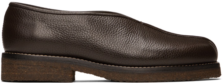 Photo: Lemaire Brown Piped Slippers