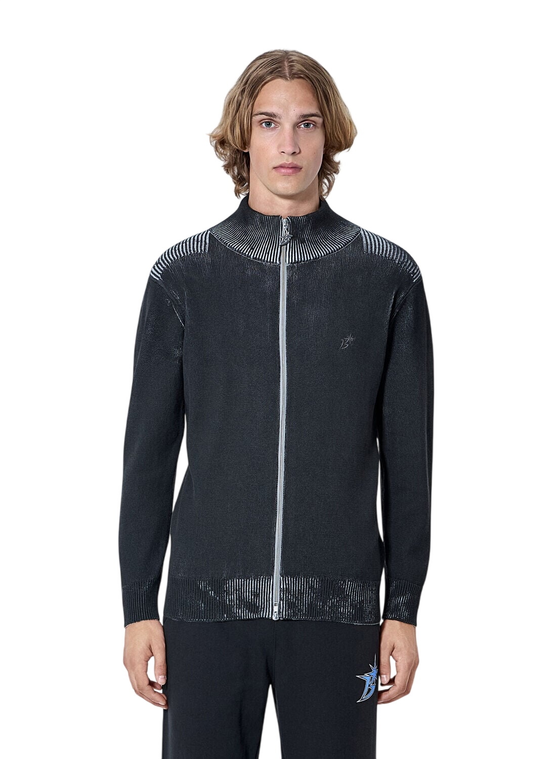 Cav Empt - Striped Waffle-Knit Cotton Sweater - Men - Gray Cav Empt