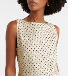 Faithfull Iria polka-dot linen minidress