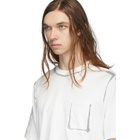 Feng Chen Wang White Flocked Edging T-Shirt