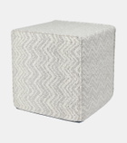 Missoni Columbia zigzag jacquard pouf