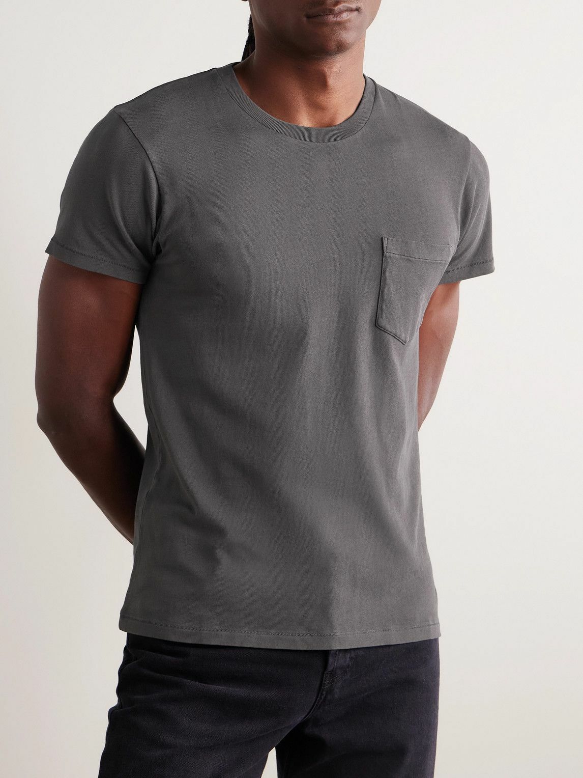 TOM FORD - Slim-Fit Cold-Dyed Cotton-Jersey T-Shirt - Gray
